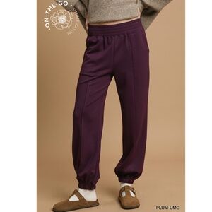 Umgee Plum Track Pants